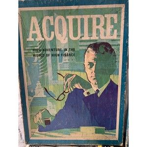 AQUIRE 3M Board Game Adventure the World of High Finance Vintage 1968 Complete